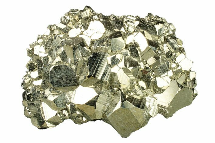 Gleaming Pyrite Crystal Cluster - Peru #271577